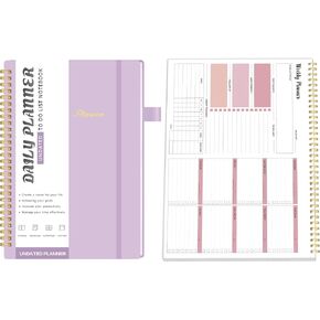 Daily Planner Undated & Weekly Planner Notepad