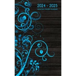 2024-2025 مخطط الجيب الشهري: خطة وتنظيم الجدول الجدول 2 سنة من يناير إلى ديسمبر الحجم الصغير للمحفظة | يشمل كتاب المواعيد لمدة 24 شهرًا الإجازات