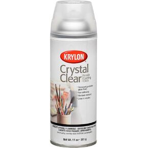 Krylon 1303 Crystal Clear Acrylic Coating, Artist Spray, 11 Ounce (6 Pack)