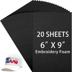 innconee 20 pcs 3mm Eva Foam Foam Sheets for 3D Terbroidery Arts and Marters ، مشاريع DIY ، الخياطة اليدوية ، اللحف ، القبعات ، أزياء تأثيري ، الوسائد (أبيض ، 6 × 9 بوصات)