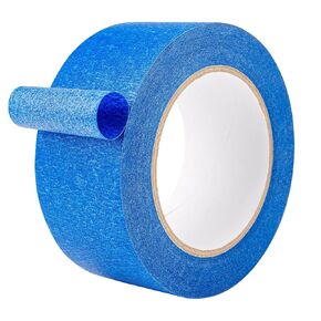 Blue Painters Tape, 2" x 55 Yards Adhesive Masking Tape for Wall Painting, Building, Decoration, DIY Crafts