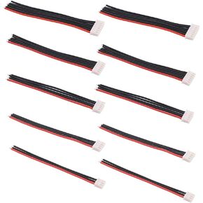 4 " / 10cm JST-XH 2S 3S 4S 5S 6S كل 2pcs توازن توازن موصل محول الرصاص كابل السيليكون 22Awg لشاحن بطارية RC Lipo (C127-10) ...