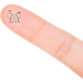 ملصقات مخطط الأسطوانة ، 120 Clear Band Practice Music Rock Star Scrapbooking Sticker