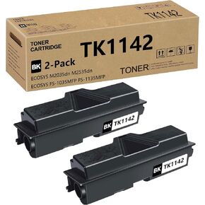 Compatible TK 1142 TK1142 Toner Cartridge Replacement for Kyocera TK1142 TK-1142 for ECOSYS M2035dn M2535dn FS-1035MFP FS-1135MFP Printers 7,200 Pages 2 Pack