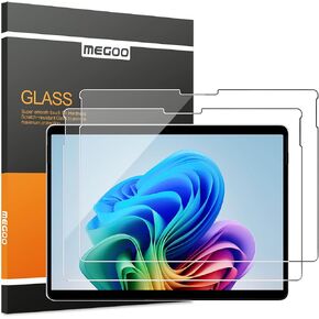Megoo [2 pack] Tempered Glass Screen Protector For New Microsoft Surface Pro 9 2022/ Surface Pro 8/ Surface Pro X 13 Inch, Easy Installation, Scratch Resistant, Friendly Touching Screen Protector