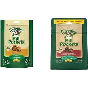 Greenies Pill Pockets 15.8 Oz. Chicken And Hickory Smoke-Flavored Dog Treats Bundle - (31.6 Oz. Total)
