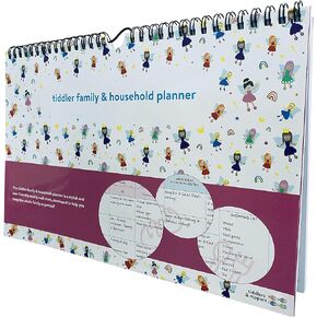 Tiddler Family & Mose Planner | منظم الأسرة الأسبوعي غير المؤرخ/تقويم المخطط | تخطيط ذكي بحجم A4 (11.7 "× 8.3") | مساحة ل 6 أشخاص و 1 سنوات التخطيط | الميزات (الجنيات الرائعة)