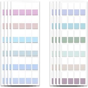 480 PCS علامات تبويب فهرس لزجة ، علامات تبويب صفحة ملونة للكمبيوتر المحمولة ، علامات التبويب اللاصقة لتصنيف ملفات الدفاتر ، الملفات ، 12 لونًا (0.5 × 1 بوصة)