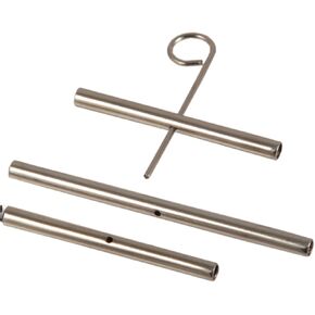 Knitpro Knit Pro Seilverbinder-Set 2 × 35 مم ، 1 × 50 مم. موصل كبل شلسل ، 5x5x1 سم ، أرجوانية ، فضية