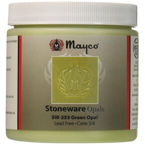 Mayco Stoneware Glaze, Green Opal SW-253, 1 Pint