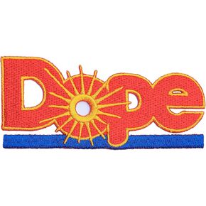 Parody Dope Embroidered Iron on Patches Funny Patch Logo Jean Jacket T-Shirt