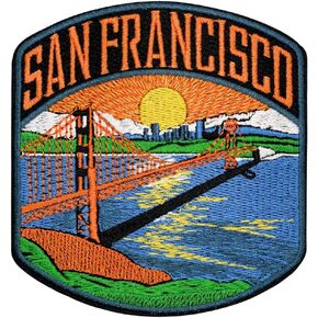 Proud San Francisco Patch - 4 بوصات ، Cool Heritage San Francisco Iron on Patch - بقع حالة مطرزة للسترات