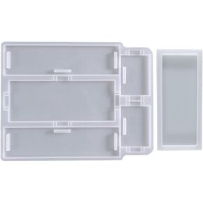 Box Resin Molds Silicone Jewelry Storage Mold Epoxy Casting for Case Mold 19x15cm Rectangular Silicone Mold Silicone