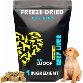 حزمة Woof-يعالج كلب الكبد المجفف بالتجميد ، والبروتين العالي ، والمكون الطبيعي ، والمكون المفرد ، ولا إضافات أو مواد حافظة ، مثالية للتدريب والمكافآت