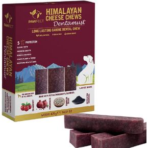 Dentamust Himalayan Cheese Chews for Dogs - Cranberry | طويل الأمد ، جميع المضغ الطبيعي للكلاب المتوسطة | خالية من الحبوب | خالية من الجلود | يساعد في أمراض اللثة | غني الكالسيوم (6.8 أوقية ، حزمة من 3) in Kuwait