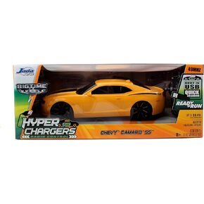 Jada Toys HyperChargers 2010 Chevy Camaro SS BTM Remote Controlled Vehicle (1:16), Yellow, Medium