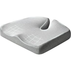 Seat Cushions, Memory Cotton Cushions, Office Chairs and Cars for Ultimate Comfort, Size up Premium Durable (Gray) 21.5 * 17.7 * 4 inches