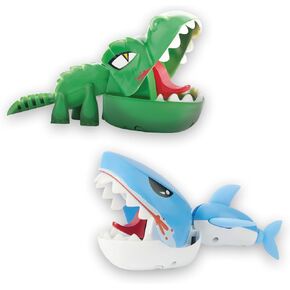 Untamed Bite Club Interactive Shark & ​​Crocodile 2-Pack Prank Toy (تتراوح أعمارهم بين 5+)