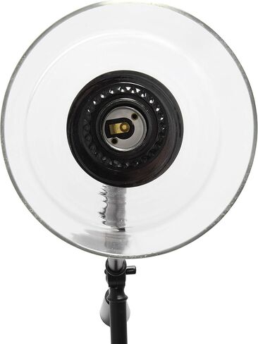 Elegant Designs LF1030-BLK Pivot Arm Glass Shade Floor Lamp, Black in Kuwait