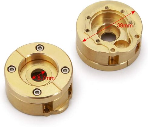 2Pcs Brass Internal Wheel Knuckle Weight Counterweight for 1/10 TRX4 TRX-4 Sport F150 RC Crawler Car Upgrade Part in Saudi Arabia