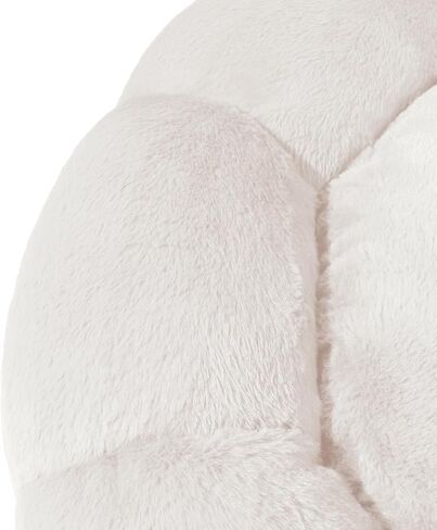 Sherry Kline Pets “Daisy Round" Donut Shape Calming Bed for Dogs and Cats, from Soft Faux Fur, Available in 4 Sizes, Machine Washable in Saudi Arabia