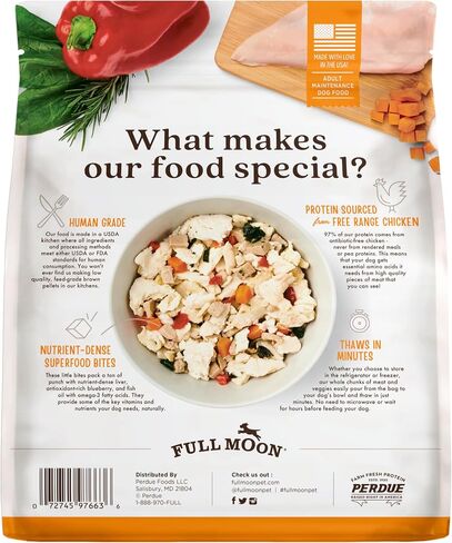 Full Moon NAE Freshly Crafted Homestead Turkey Recipe Frozen Fresh Dog Food 64 Oz (Pack of 3) in Kuwait