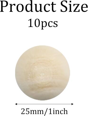 5PCS 2 Inch Natural Wooden Ball, Unfinished Decorative Balls, Round Wood Balls, Smooth Wooden Balls for Arts, Crafts, DIY Projects (Dia 50mm) in Saudi Arabia
