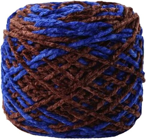 200g Multicolor Chenille Velvet Yarn for Hand Knitting Sweater, Scarf, Hat, Shoes - Orange, Red, White in Saudi Arabia