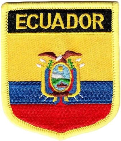 1 PCS（2.76x2.36 inch） Ecuador Flag Patches Iron On or Sew On Embroidered Tactical Military National Ecuador Patch in Saudi Arabia