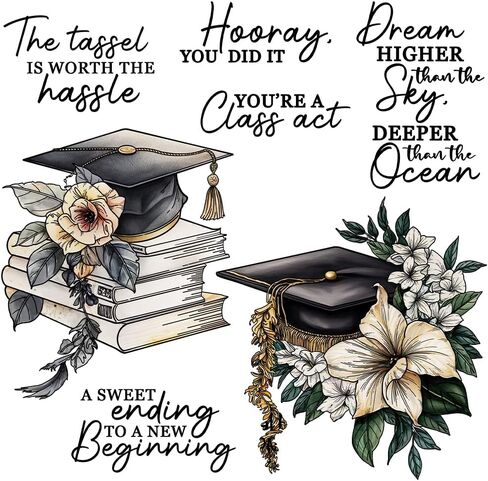 LZBRDY Graduation Season Parents Friends Greetings Clear Stamps Metal Cutting Dies Set for Card Making & DIY Scrapbooking Supplies in Kuwait