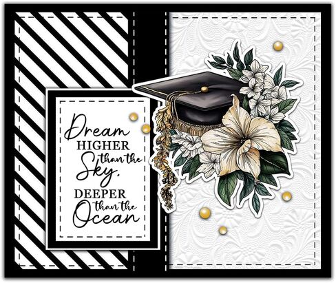 LZBRDY Graduation Season Parents Friends Greetings Clear Stamps Metal Cutting Dies Set for Card Making & DIY Scrapbooking Supplies in Kuwait