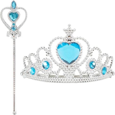 Princess Dress up Princess Wands Tiaras and Crowns for Little Girls Princess Party Supplies Tiara Wand set Pink in Kuwait