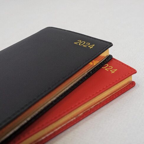 Letts of London® Belgravia 2025 Weekly/Monthly Appointment Book and Planner, 12 Months, January to December, Vertical, Slim Size, 6.625" x 3.25", English, Black (C33SUBK-25) in Kuwait