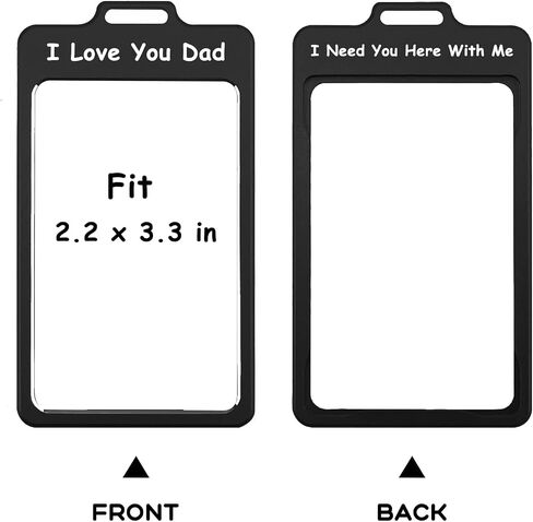 Car Rearview Mirror Hanging Metal Photo Frame, Drive Safe Cute Mini Picture Holder Frames, Car Rear View Mirror Decor Accessories (Black - Drive Safe) in Saudi Arabia