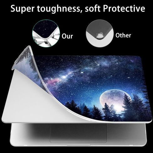 Tuiklol for MacBook Pro 14 inch Case 2025-2021 Model A3434 M5 A3112 A3401 A3185 M4 /A2918 A2992 M3/A2779 M2/A2442 M1/Pro/Max Chip, Bracket Hard Shell Case with Screen Protector, Clear in Kuwait