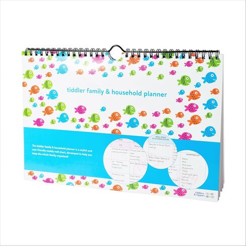 tiddler Family & Household Planner | Undated Weekly Family Organizer/Planner Calendar | Clever Layout in A4 Size (11.7" x 8.3") | Space for 6 People & 1 Years Planning | Features (Fabulous Fairies) in Kuwait