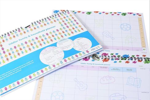 tiddler Family & Household Planner | Undated Weekly Family Organizer/Planner Calendar | Clever Layout in A4 Size (11.7" x 8.3") | Space for 6 People & 1 Years Planning | Features (Fabulous Fairies) in Kuwait