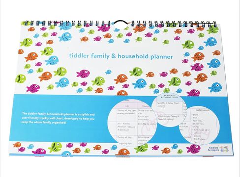 tiddler Family & Household Planner | Undated Weekly Family Organizer/Planner Calendar | Clever Layout in A4 Size (11.7" x 8.3") | Space for 6 People & 1 Years Planning | Features (Fabulous Fairies) in Kuwait