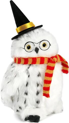 Wizard Owl Plush Toy with Glasses, Scarf, and Hat – Cute Magical Owl Stuffed Animal for Kids, for Fans of Fantasy and Magic in Kuwait