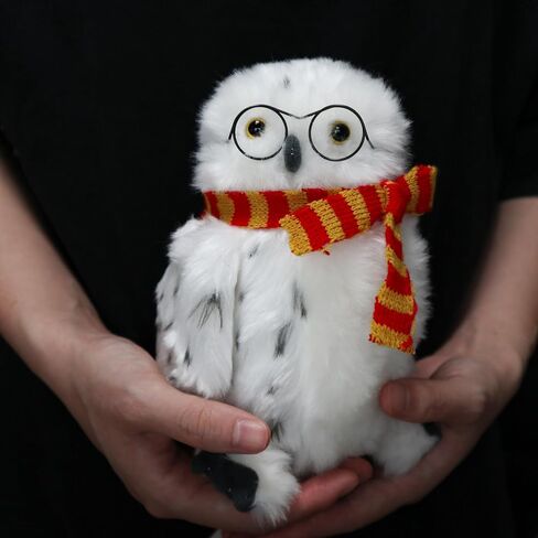 Wizard Owl Plush Toy with Glasses, Scarf, and Hat – Cute Magical Owl Stuffed Animal for Kids, for Fans of Fantasy and Magic in Kuwait