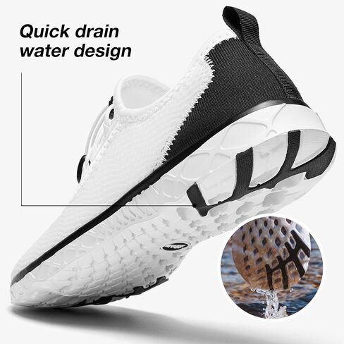 ALEADER Men's Stylish Water Shoes, Quick-Dry Xdrain Water Sneakers, Lightweight & Comfort Footed in Kuwait