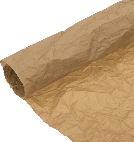 MECCANIXITY Flower Wrapping Paper, 5 Roll Waterproof Bouquet Crepe Paper Streamer Sheet for Crafts Birthday Gift Florist Packing Party (Flaxen, 22 x 22 Inch) in Kuwait