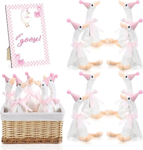8 Sets Bear Themed Birthday Decoration 13.78 Inches Bear Baby Shower Bulk Soft Stuffed Animal Birthday Hat with Wood Table Decor for Wedding Christmas Party Decorations in Saudi Arabia