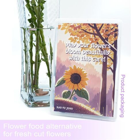 Alternative Flower Food for Fresh Cut Flowers, Copper Charm Keeps Vase Water Clear, Heart-Shaped 2 Pcs in Saudi Arabia