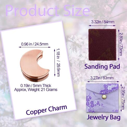 Alternative Flower Food for Fresh Cut Flowers, Copper Charm Keeps Vase Water Clear, Heart-Shaped 2 Pcs in Saudi Arabia