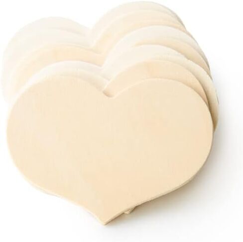 1-1/2" x 2" Traditional Wood Heart Cutout - Birch Plywood Craft Supplies in Kuwait
