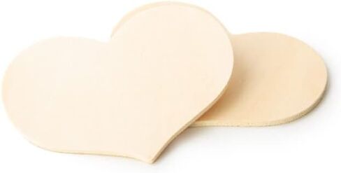 1-1/2" x 2" Traditional Wood Heart Cutout - Birch Plywood Craft Supplies in Kuwait