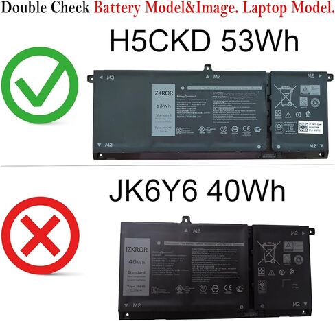 IZKROR GRT01 64Wh 4000mAh 4 خلايا بديلة لبطارية Dell Latitude 5421 5431 5521 5531 Precision 3561 3571 3581 3470 Series Laptop 00P3TJ 0P3TJ 0R05P0 R05P0 05RGW 15.2V in Kuwait