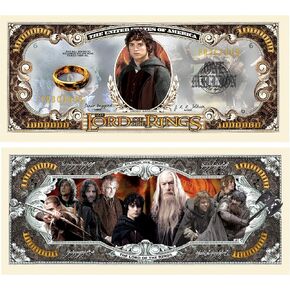 American Art Classics Lord of The Rings Million Dollar Bills - Pack of 50 - Best Gift for Fans of This Classic Movie Series