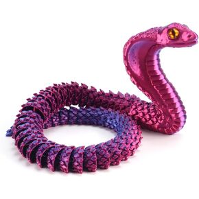واقعية مزيفة من الكوبرا ثعابين Soft Pla Snake Figure LifeLike Snake Animals Plush Toy Python Action Model Snake Toy Toy Toys Toys Toys (Red Blue)